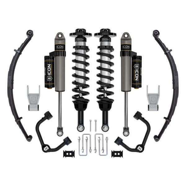 ICON 2021-2024 Ford F-150 Tremor, 2.5-3" Lift, Stage 2 Suspension System, Tubular, w/ Leaf Packs