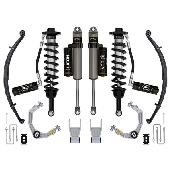 ICON 2021-2024 Ford F-150 Tremor, 2.5-3" Lift, Stage 3 Suspension System, Billet, w/ Leaf Packs