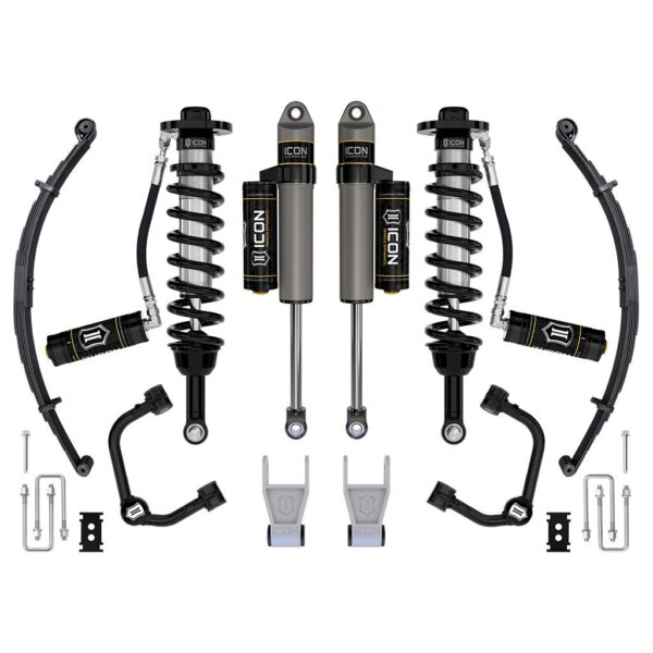 ICON 2021-2024 Ford F-150 Tremor, 2.5-3" Lift, Stage 3 Suspension System, Tubular, w/ Leaf Packs