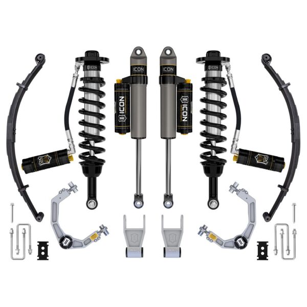 ICON 2021-2024 Ford F-150 Tremor, 2.5-3" Lift, Stage 4 Suspension System, Billet, CDCV, w/ Leaf Packs