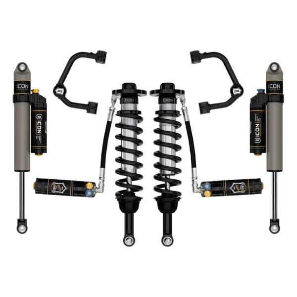 ICON 2021-2024 Ford F-150 Tremor, 2.5-3" Lift, Stage 4 Suspension System, Tubular, CDXS