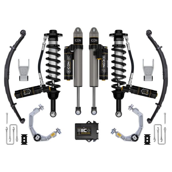 ICON 2021-2024 Ford F-150 Tremor, 2.5-3" Lift, Stage 5 Suspension System, Billet, w/ Leaf Packs