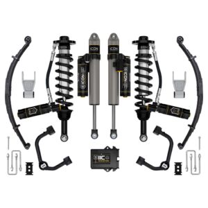ICON 2021-2024 Ford F-150 Tremor, 2.5-3" Lift, Stage 5 Suspension System, Tubular, w/ Leaf Packs