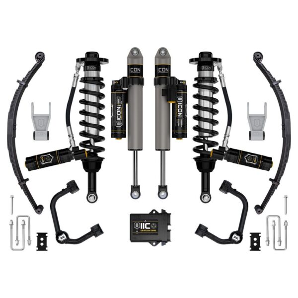 ICON 2021-2024 Ford F-150 Tremor, 2.5-3" Lift, Stage 5 Suspension System, Tubular, w/ Leaf Packs