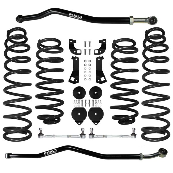 RSO Suspension - KJK2510 - 2.5 inch Stage 1.0 Lift Kit - 07-18 Jeep Wrangler JK/JKU, Lift Height: 2.5in, Position: Front and Rear