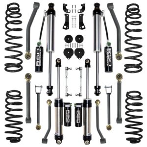 RSO Suspension - KJK4020 - 4 inch Stage 2.0 Lift Kit - 07-18 Jeep Wrangler JK/JKU, Lift Height: 4in, Position: Front and Rear