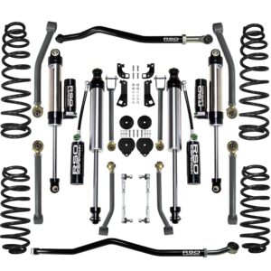 RSO Suspension - KJK4030 - 4 inch Stage 3.0 Lift Kit - 07-18 Jeep Wrangler JK/JKU, Lift Height: 4in, Position: Front and Rear