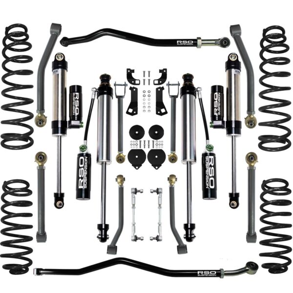 RSO Suspension - KJK4030 - 4 inch Stage 3.0 Lift Kit - 07-18 Jeep Wrangler JK/JKU, Lift Height: 4in, Position: Front and Rear
