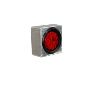 GXTX - LB007 - Single Round Light Box Smooth Mill Finish 6inchL x 6inchH x 3inchD
