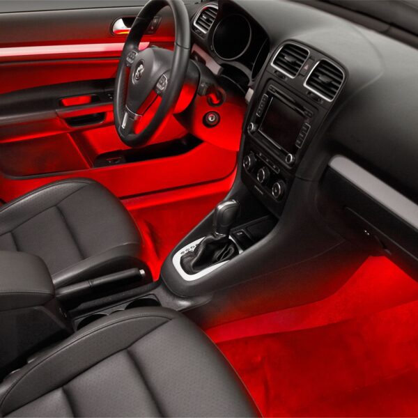 TYPE S 8 in. Interior strip lighting w/ 2x4 in. Plug & Glow LED strips, Red