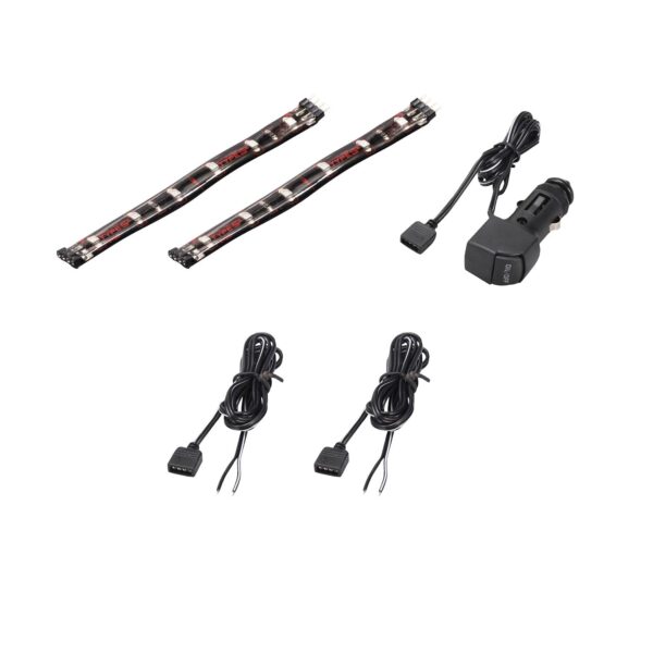 TYPE S 8 in. Interior strip lighting w/ 2x4 in. Plug & Glow LED strips, Red