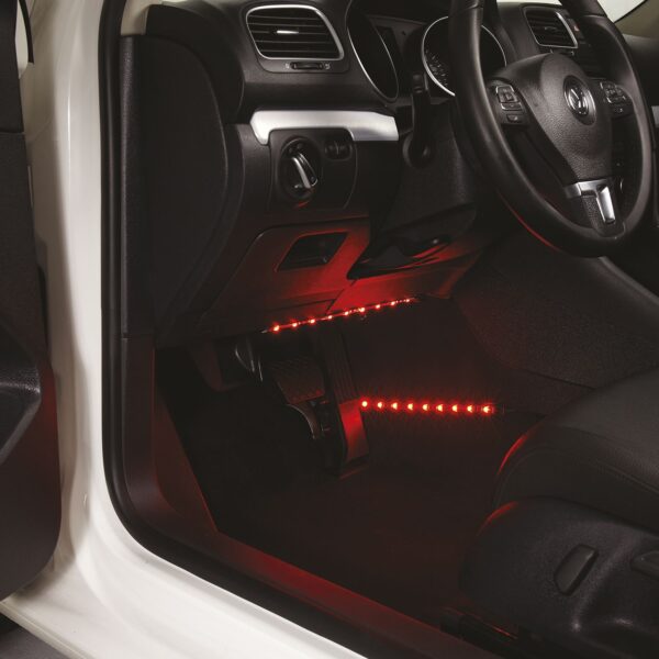 TYPE S 24 in. Interior strip lighting w/ 2x12 in. Plug & Glow LED strips, Red