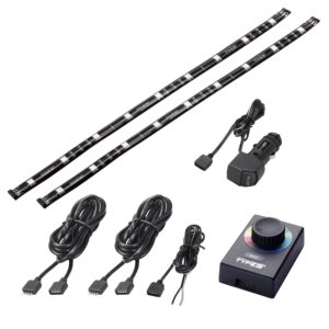 TYPE S 24 in. Interior strip lighting w/ 2x12 in. P&G LED strips, MultiClr Cntrlr