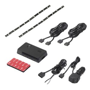 TYPE S 24 in. Smart Interior strip lighting w/ 2x12 in. Plug & Glow LED strips, hub