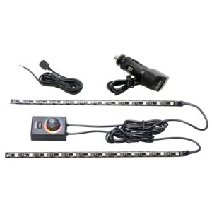 TYPE S 24 in. Rapid scan interior strip lighting w/ 2 x 12 in. LED strips, MultiClr