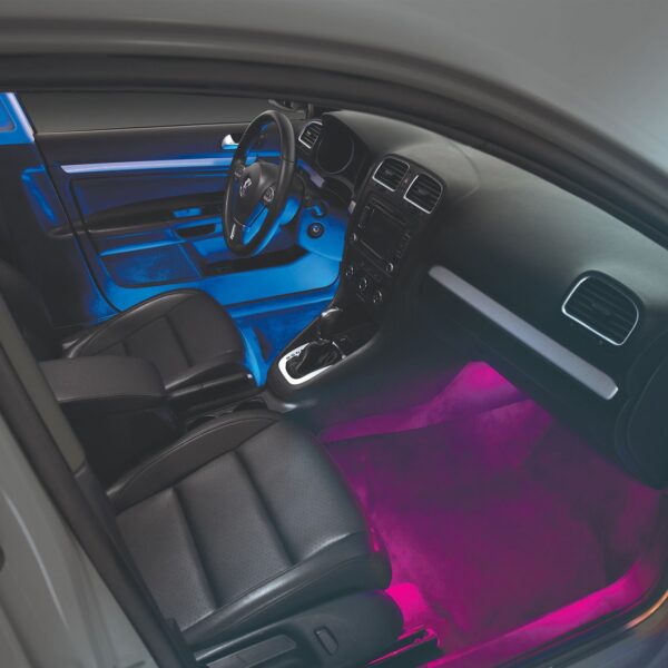 TYPE S 48 in. Smart vehicle interior lighting w/ 4x12 in. Plug & Glow LED strips, hub