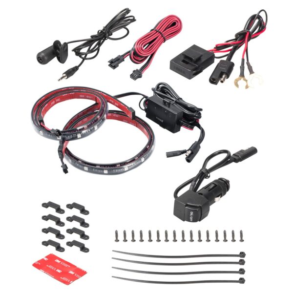 TYPE S 72 in. Smart exterior strip lighting w/ 2x36 in. Plug & Glow LED strips, hub