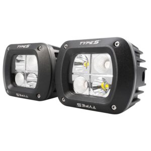 TYPE S 4 in. smart app-controlled multi-color off-road LED kit, Bluetooth, IP67