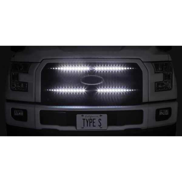 TYPE S 72 in. Smart app-controlled truck grill LEDs w/ 4x18 in. strips, hub, MultiClr