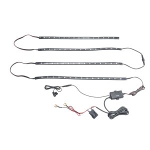 TYPE S 72 in. Smart app-controlled truck grill LEDs w/ 4x18 in. strips, hub, MultiClr