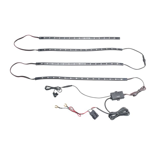TYPE S 72 in. Smart app-controlled truck grill LEDs w/ 4x18 in. strips, hub, MultiClr