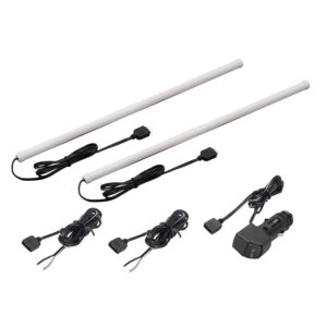 TYPE S 24 in. Interior strip lighting 2x12 in. ultra-bright LED glow tubes, Red