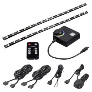 TYPE S 24 in. Interior strip lighting w/ 2 x 12 in. HyperBright remotes, MultiClr