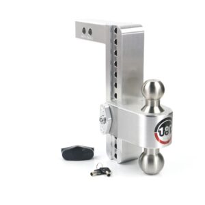 180 Hitch Stainless Steel Ball 10" Drop Hitch with 2" Shank
