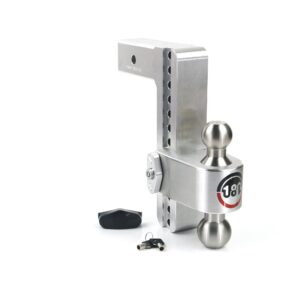 180 Hitch Stainless Steel Ball 10" Drop Hitch with 2.5" Shank