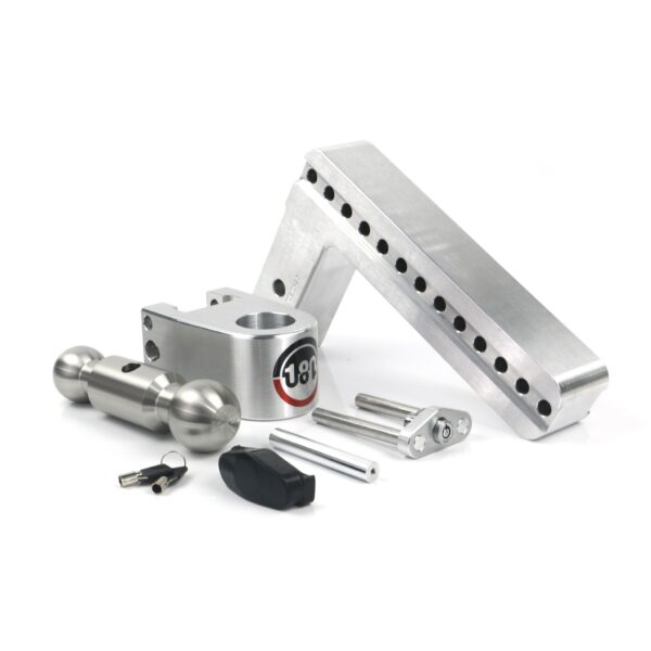 180 Hitch Stainless Steel Ball 10" Drop Hitch with 2.5" Shank