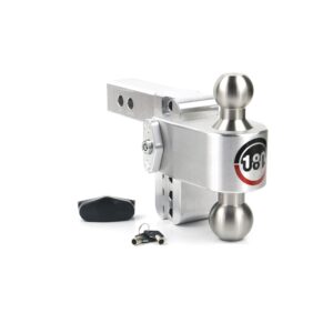 180 Hitch Stainless Steel Ball 4" Drop Hitch with 2" Shank