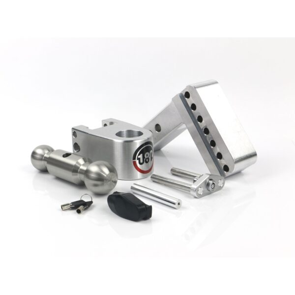 180 Hitch Stainless Steel Ball 4" Drop Hitch with 2" Shank