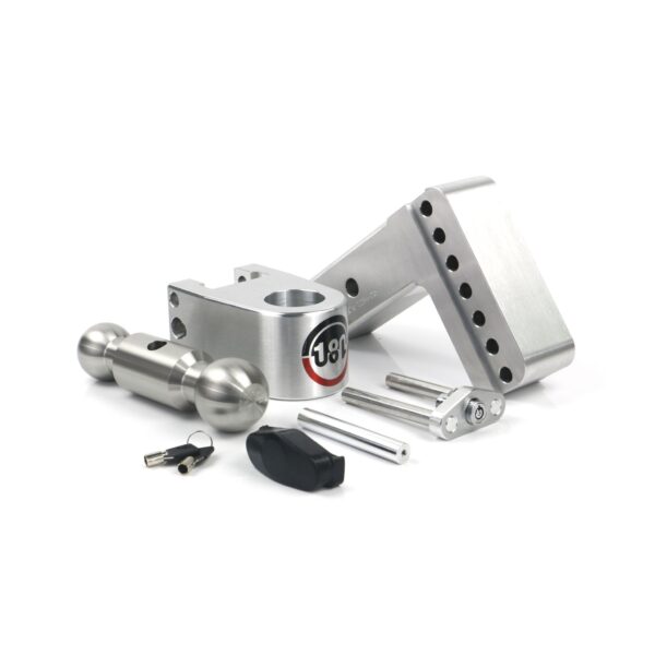 180 Hitch Stainless Steel Ball 4" Drop Hitch with 2.5" Shank