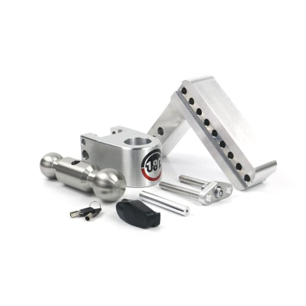 180 Hitch Stainless Steel Ball 6" Drop Hitch with 2" Shank