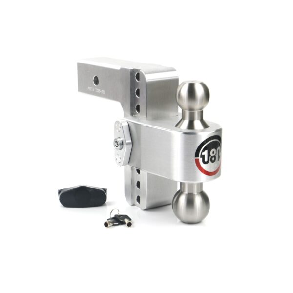 180 Hitch Stainless Steel Ball 6" Drop Hitch with 2.5" Shank