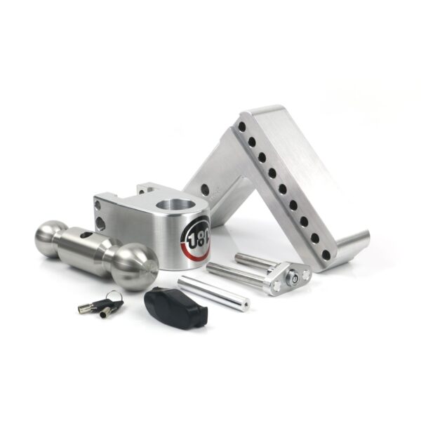 180 Hitch Stainless Steel Ball 6" Drop Hitch with 2.5" Shank