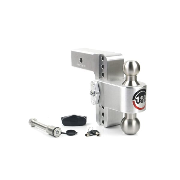 180 Hitch Stainless Steel Ball 6" Drop Hitch with 2.5" Shank Keyed Alike WS05 Included