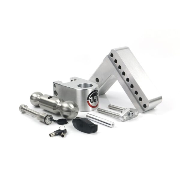 180 Hitch Stainless Steel Ball 6" Drop Hitch with 2.5" Shank Keyed Alike WS05 Included