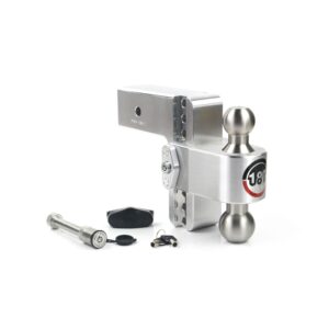 180 Hitch Stainless Steel Ball 6" Drop Hitch with 3" Shank Keyed Alike WS05 Included