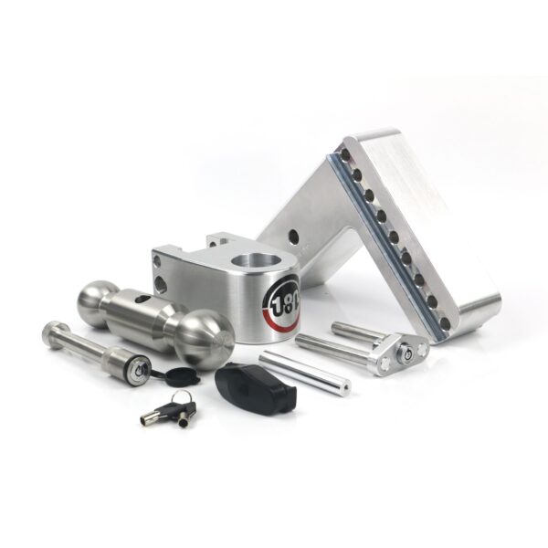 180 Hitch Stainless Steel Ball 6" Drop Hitch with 3" Shank Keyed Alike WS05 Included