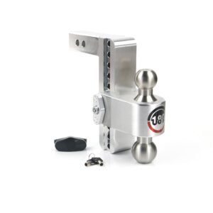 180 Hitch Stainless Steel Ball 8" Drop Hitch with 2" Shank