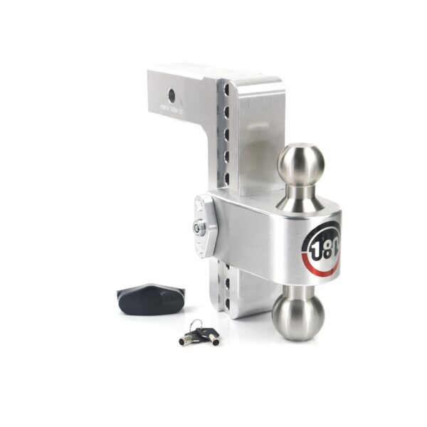 180 Hitch Stainless Steel Ball 8" Drop Hitch with 2.5" Shank