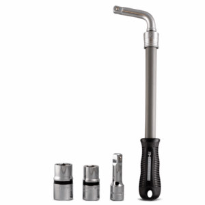 RHI PRO WRENCH W/ 2 DUAL SOCKETS AND 3" EXTENSION SOCKET