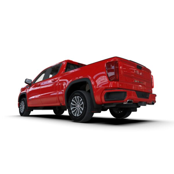 Rally Armor MF100-UR-BLK-MBK - 2019-25GMC Sierra 1500 AT4 - Black Mud Flap/Metallic Black Logo