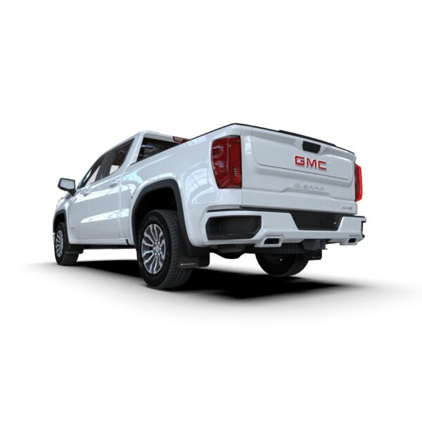 Rally Armor MF100-UR-BLK-RD - 2019-25 GMC Sierra 1500 AT4 - Black Mud Flap/Red Logo