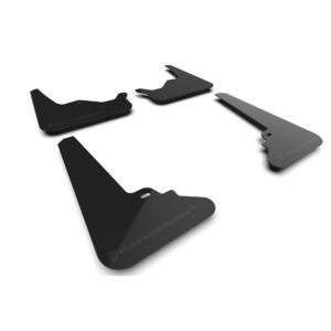 Rally Armor MF101-UR-BLK-MBK - 2021-25 Tesla Model S & S Plaid  - Black Mud Flap/Metallic Black Logo
