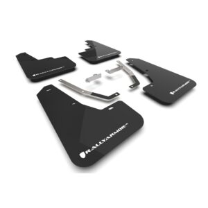 Rally Armor MF106-UR-BLK-WH - 2024-25 Subaru Crosstrek - Black Mud Flap/White Logo