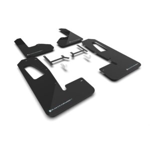 Rally Armor MF108-UR-BLK-ABL - 2022-25 Rivian R1S - Black Mud Flap/Light Blue Logo