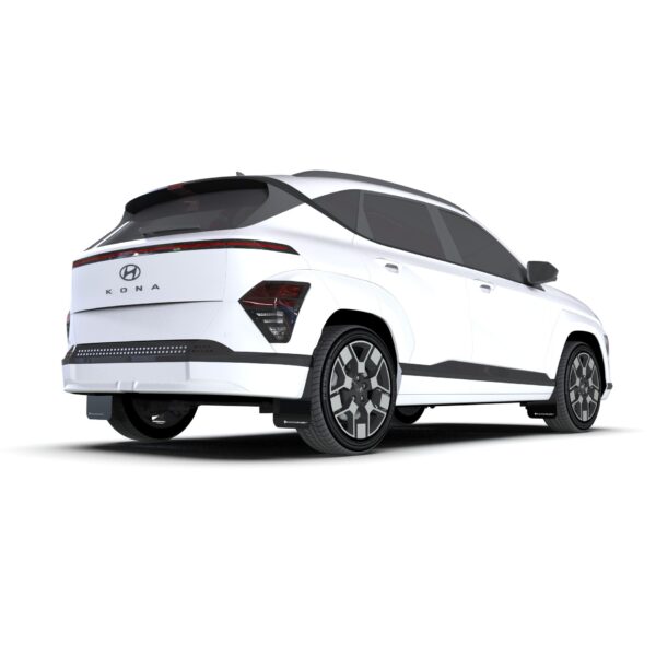 Rally Armor MF113-UR-BLK-RD - 2024 Hyundai Kona N Line - Black Mud Flap/Red Logo