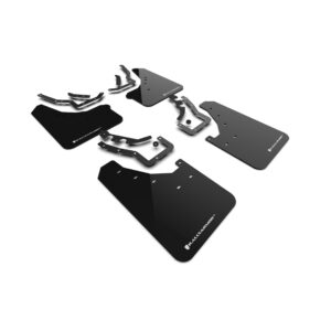 Rally Armor MF114-UR-BLK-WH - 2024-25 Toyota Tacoma - Black Mud Flap/White Logo